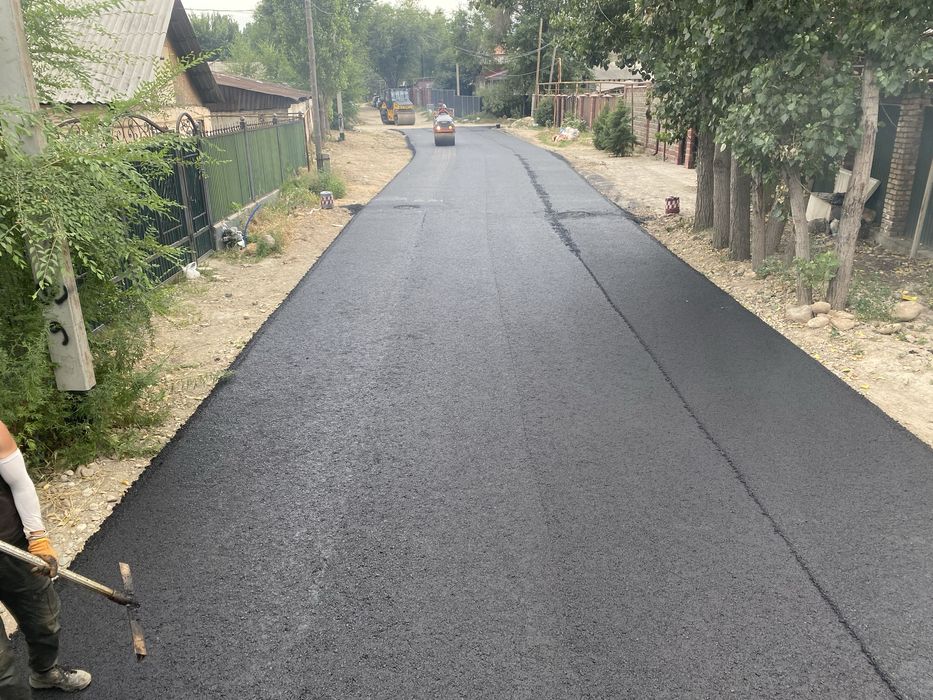 Асфальт асфальтирование бордюр поребрик