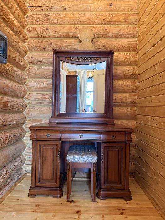 Мебель, Спальня комплект | Кровать, шкаф, 2 тумбы, трюмо и пуфик