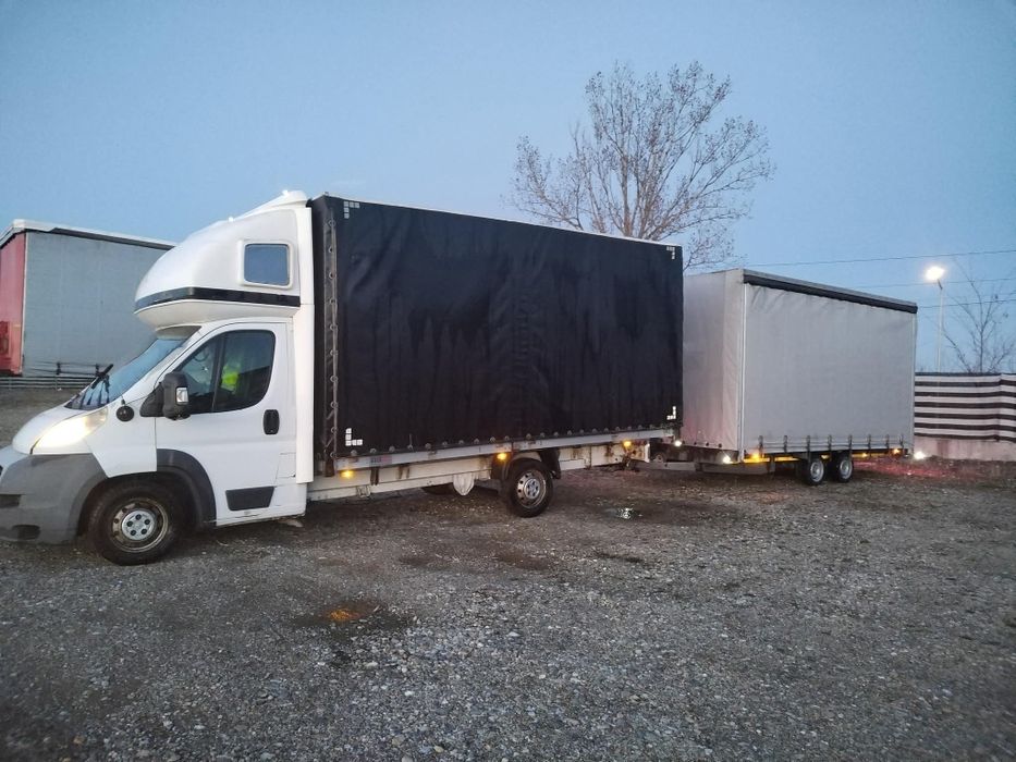 Vând ansamblu duba 3.5 t și remorca 3.5t