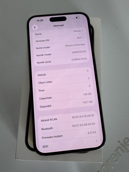 Iphone 14 pro max gold/91% baterie