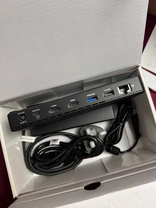 Plugable USB C докинг станция с 2 HDMI порта 4K 60Hz,65W,1xUSB-C,3xUSB