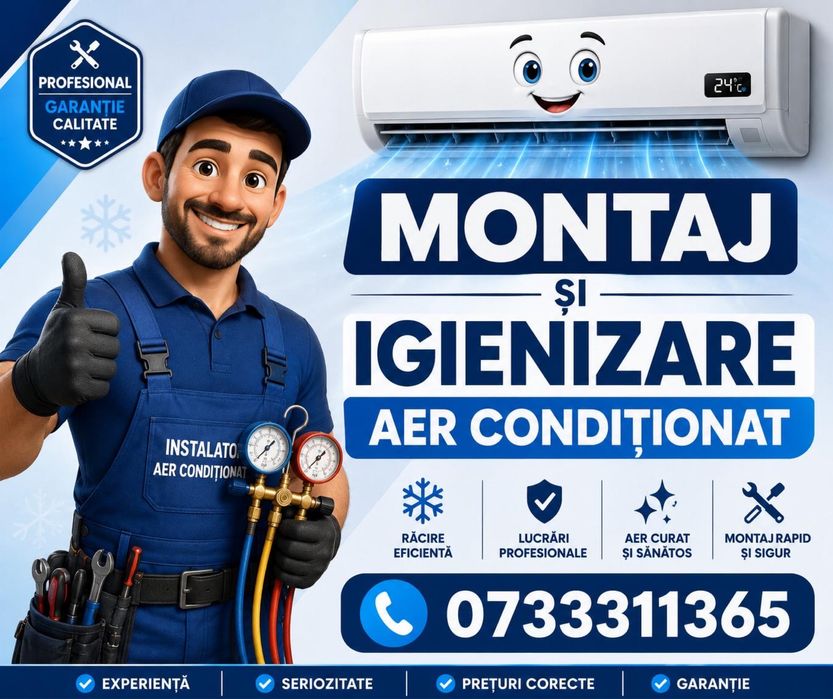 Montaj igienizare  aer condiționat