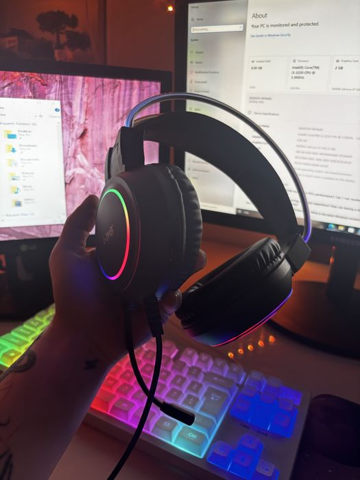 Setup complet de birou – PC + Laptop + 2 monitoare + periferice