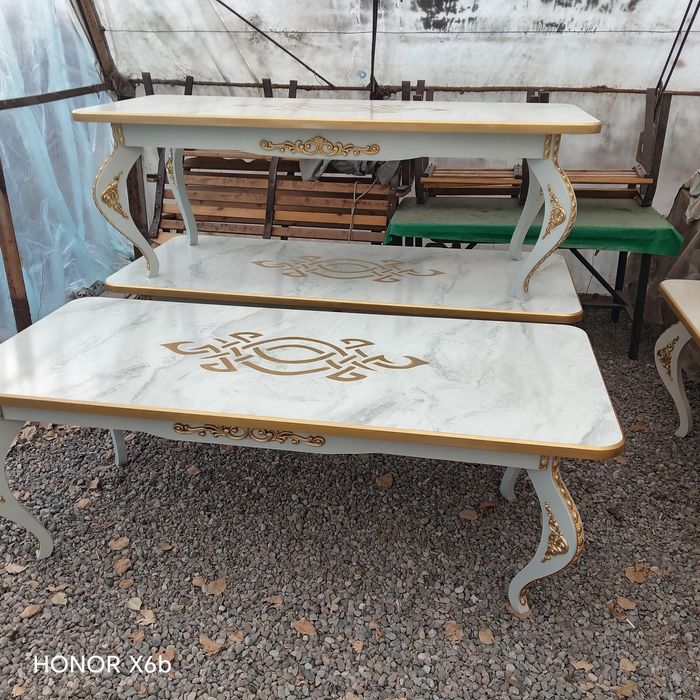 Все из дерева дачные комплекты качели журнальные столики