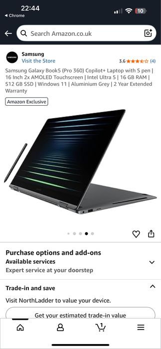 Laptop Samsung Galaxy Book5 Pro 360, Copilot+ PC