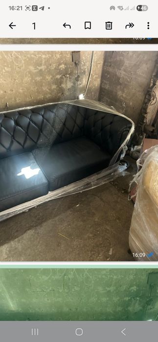 Продам шикарный кожаный диван