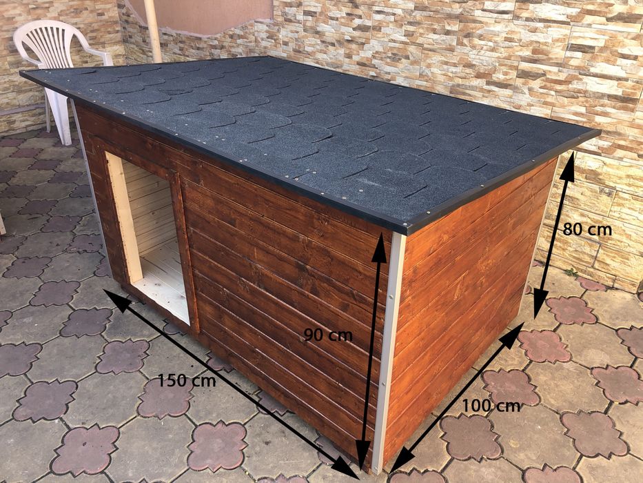 Cusca pentru caine cu acoperis rabatabil