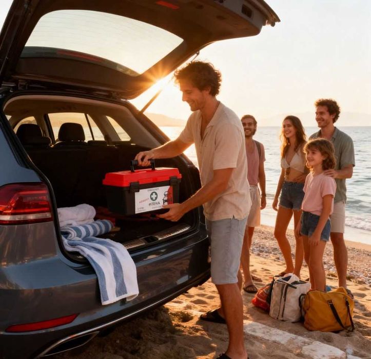 Голяма автомобилна аптечка за пътуване в Гърция и България