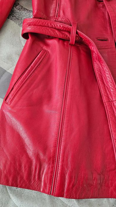 Яке от естествена кожа с богат пух