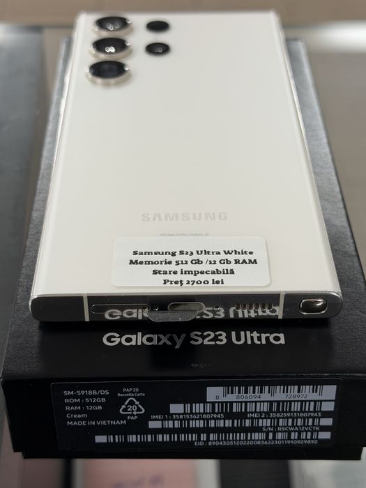 Samsung S23 Ultra Pret 2700 lei