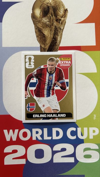 Sickere Panini cu EXTRA STICKER GOLD Haaland