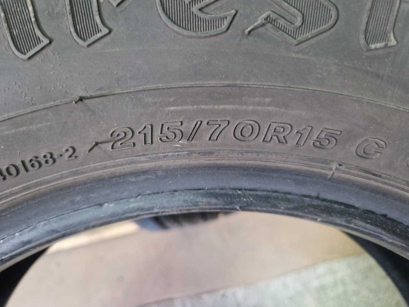 2 Firestone R15C 215/70
зимни бусови гуми 
DOT2521