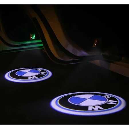 Set 2 Holograme Usi Lumini Portiere LED Logo BMW E90 E60 F01 F10 E92 9