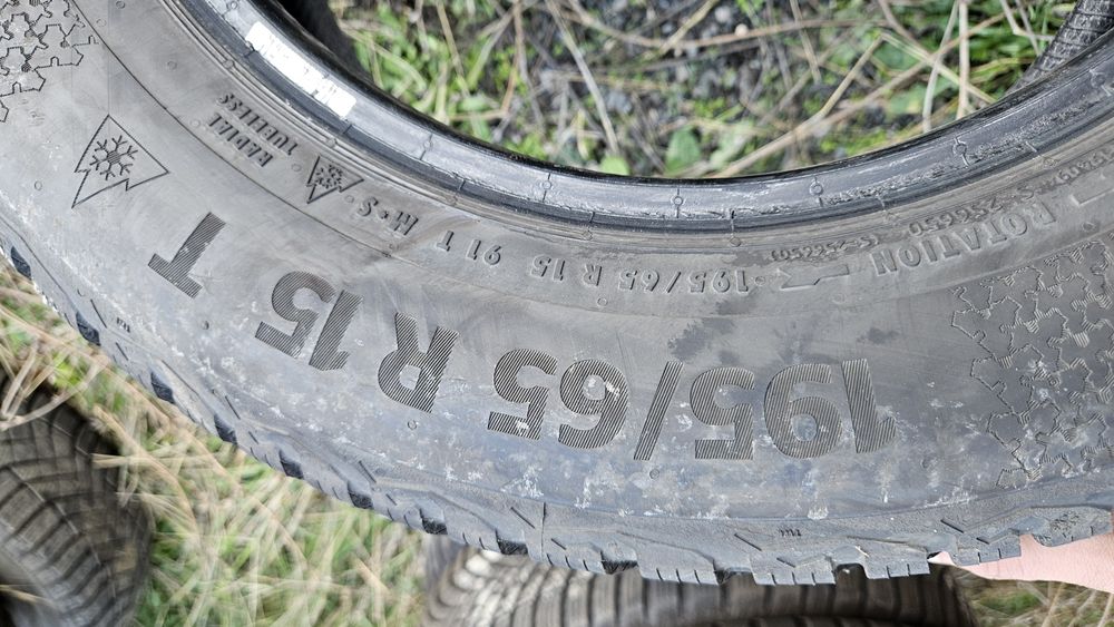 2бр гуми 195 65 15 дот 21 континентал