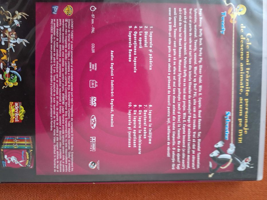 DVD desene animate - licenta Bugs Bunny - Looney Tunes