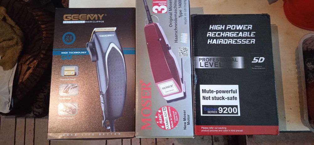 Машинки для стрижки разных фирм