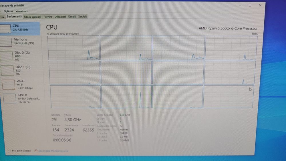 Unitate Pc Gaming Ryzen 5 ,ROG Strix , 16GB RAM
