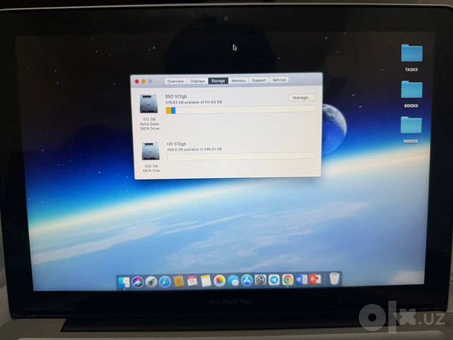 Macbook pro 2011 late 1 TB