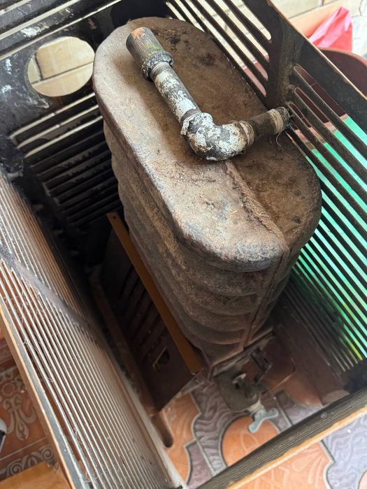 Чугунная печь...