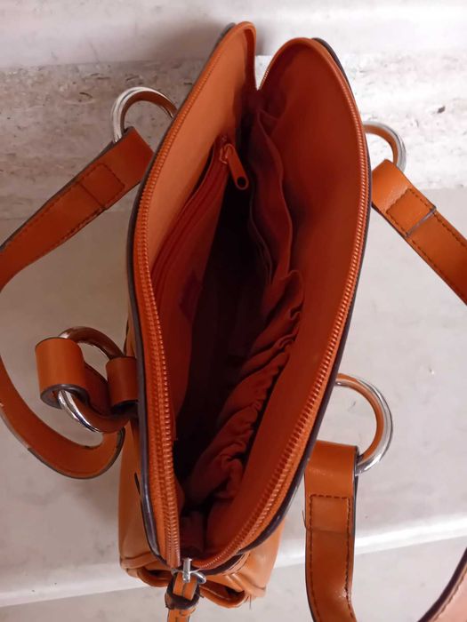 Чанта розова зелена оранжева ЕСПРИ, несесер Ж-П Готие, портмоне Морган