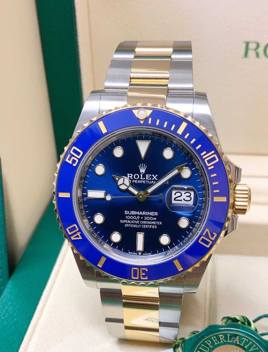 Ceas AUTOMATIC Rolex Submariner Luxury Blue Gold Edition