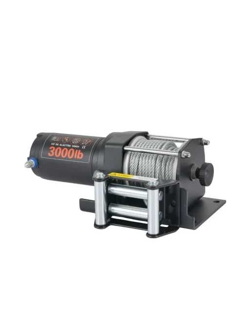 Troliu electric EMD Winch 3000lbs (1361kg), 12V, cablu otel 13m, raport 153:1