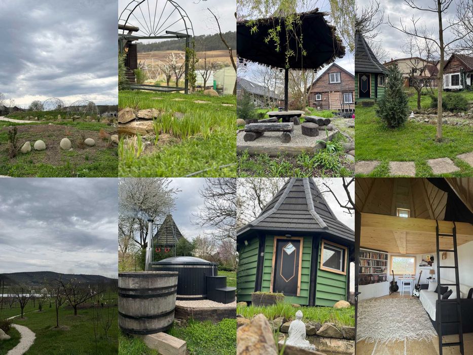 Vand 0.75 ha in Bazna, doua case, casuta, camping, airbnb...