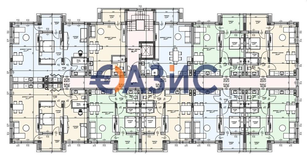 Продава се Едностаен апартамент в с. Равда, Област Бургас - 51 кв.м за 602 €/кв.м - Снимка #11