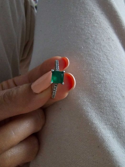 Сребърни обеци пръстени