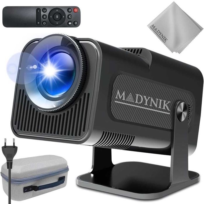 Videoproiector Inteligent Madynik™,WiFi 6, Geanta de Transport incluse