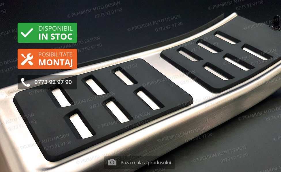 Ornamente INOX pedale si footrest S-Line - Audi A4 (B8) A5 A6 A7 A8 Q5