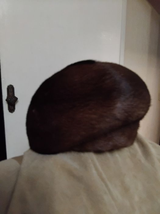 Шапка берет зимний из норки