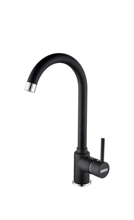 Pachet chiuveta bucatarie fragranite Franke ROG 610, 510 mm + Baterie Pola 1.0 + Dozator sapun, Negru