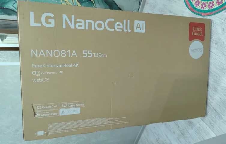 Телевизор LG NANO81A6A Ai 2025 4K WebOS в наличии Доставка Бесплатная