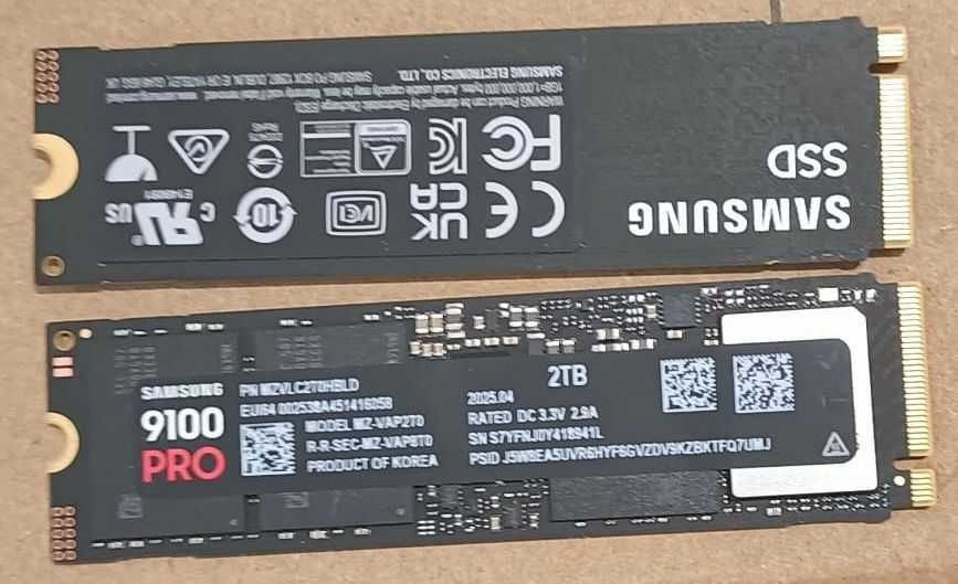 vand ssd m2 pciex 5.0 samsung 9100 pro 2tb nou 0 ore 0 mb scrisi