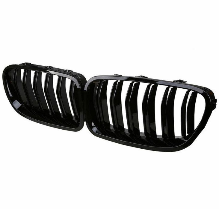 Grile Double BMW Seria 5 F10 F11 M5 2010 - 2016 Negru Lucios M Design