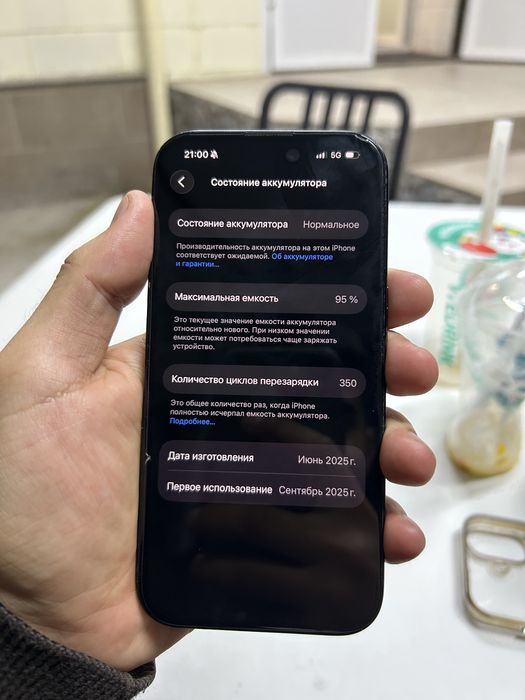 iPhone 16, 256/95%
