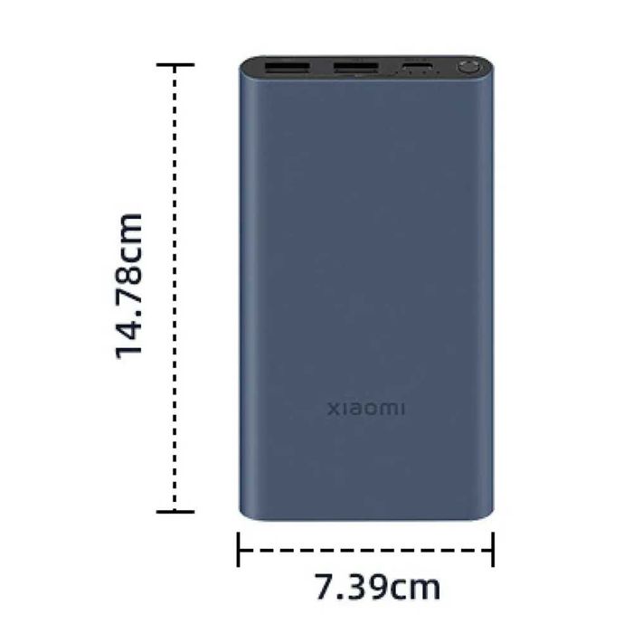Xiaomi Mi Power Bank 3 Fast Charge 10000(PLM13ZM), 10000 мАч, черный