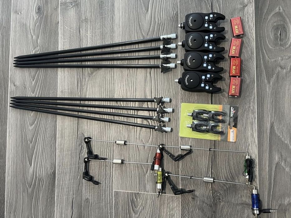 SET 4 Senzori SAIMINO + 4 Swingeri Color + 8 tije + 4 baterii + 4 Cape