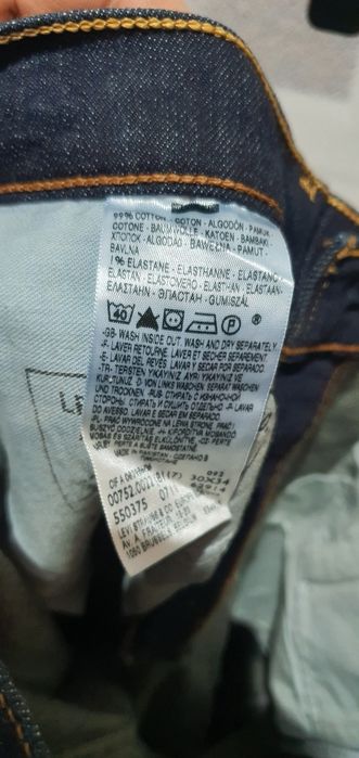 Levi’s 752 Regular W30 L34 – blugi noi cu etichetă, denim albastru