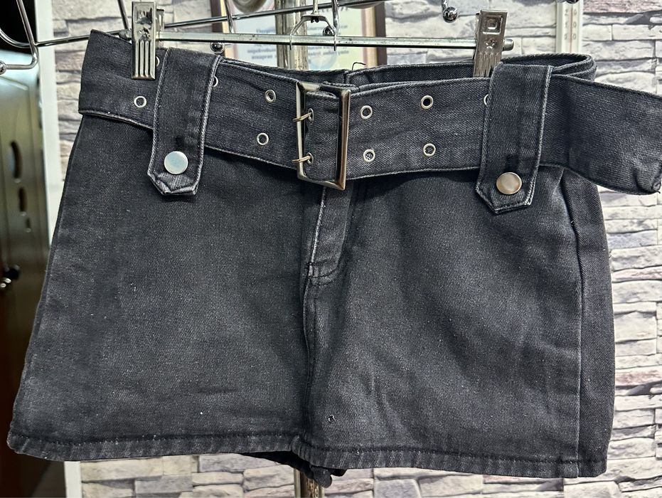 Новые черные джинсовые юбки
