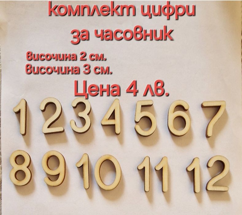 Механизми и цифри за часовник