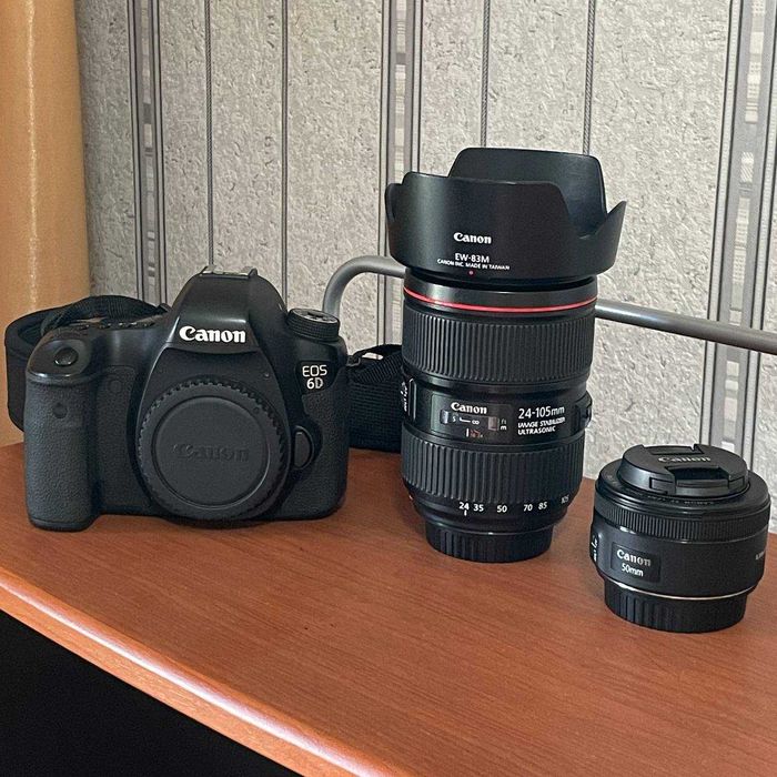 Canon EOS 6D (WG) Body|EF 24-105mm f/4.0L IS USM II|EF 50mm f/1.8 STM