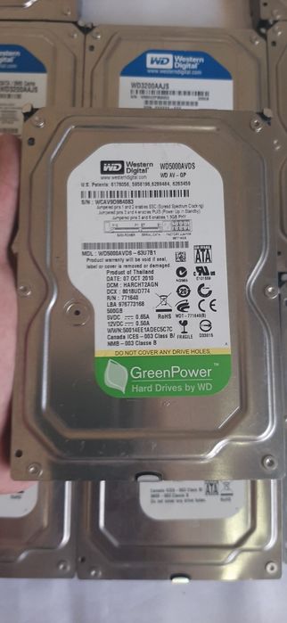Жёсткий диск HDD 320гб, 250гб  (WD Black/Blue, Seagat