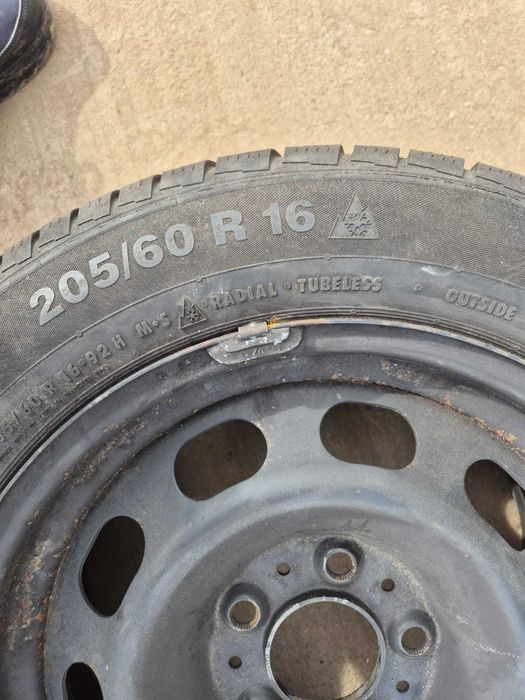 Set jante tabla cu anvelope 205/60R16 5x120 7Jx16H2 BMW SERIA 3 F30/31