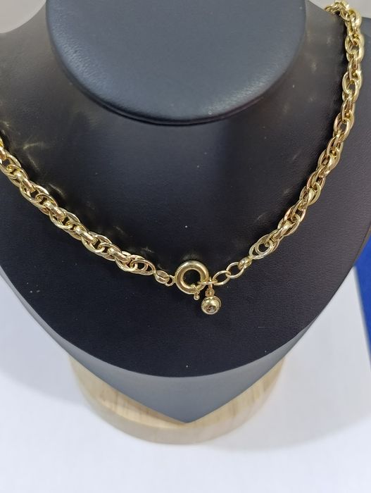 Тилла занжир,Золотая цепочка, проба 585. Вес 13,83 гр длина 70см .