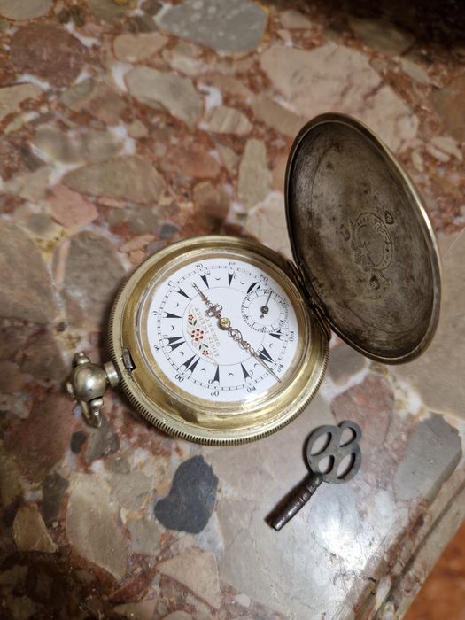 Прекрасен антикварен османски джобен часовник