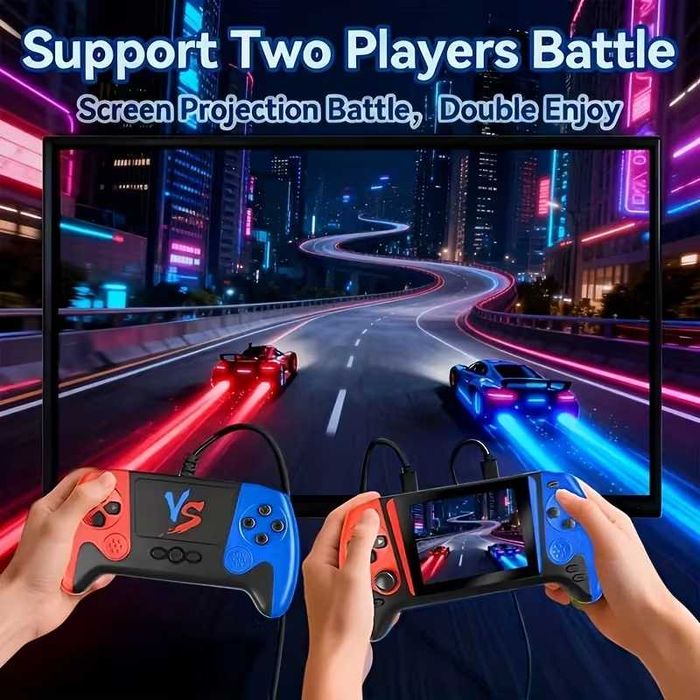 „Ретро конзола с 500 игри | Super Mario | USB-C | Нова“