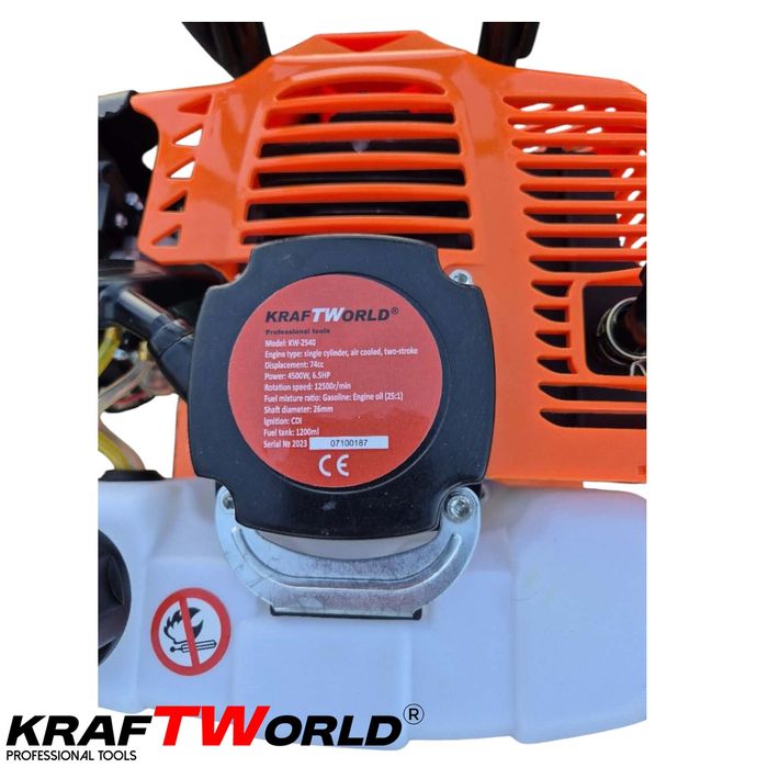 Мини мотофреза бензинова KraftWorld – двутактов мулти култиватор