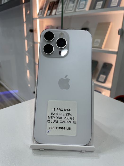 MAGAZIN: vindem iPhone 16 Pro Max, 256gb, GARANTIE